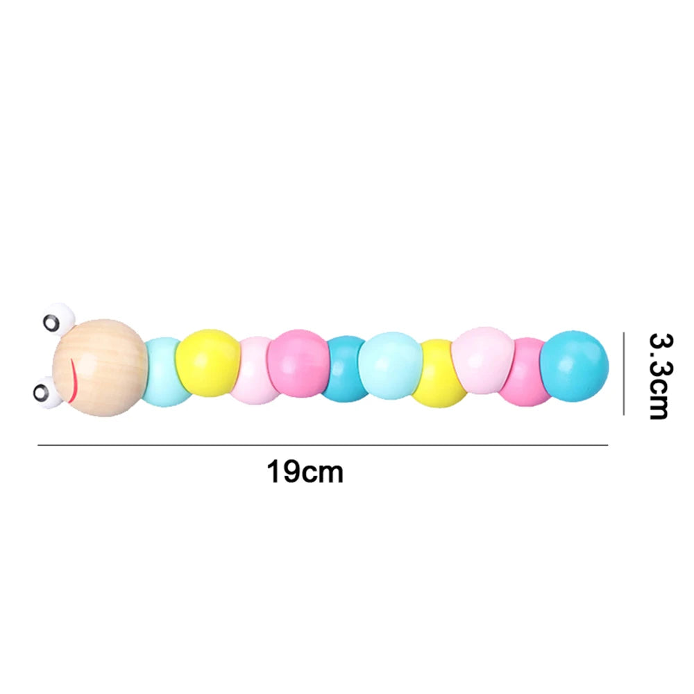 Rainbow Wooden Stacker – Montessori Educational Toy for Babies and Toddlers